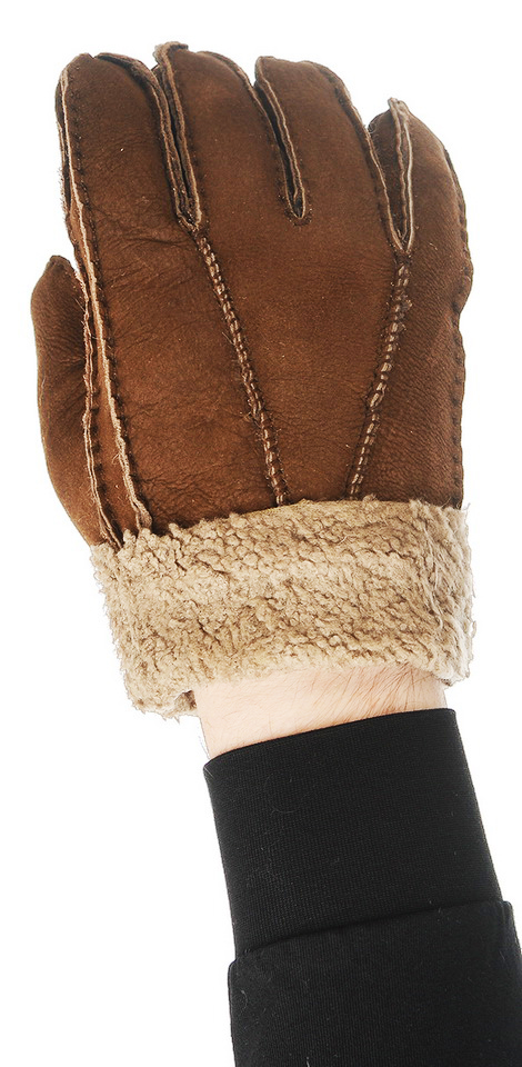 мужские перчатки дубленка / мутон l(11)-xl(12)