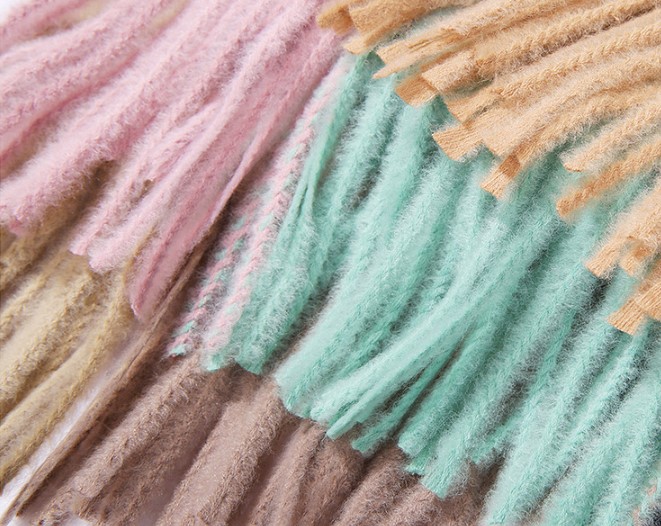 кашемировый палантин в клетку 200*70 см 