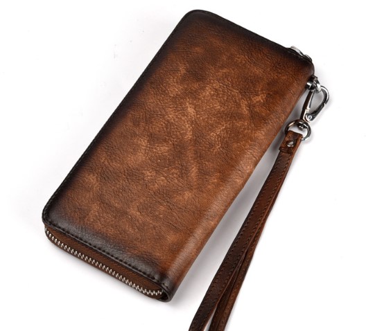 женский кошелек  натуральная кожа с тиснением ветка корея