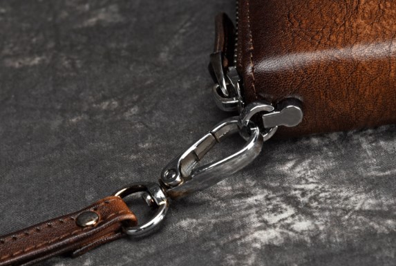 женский кошелек  натуральная кожа с тиснением ветка корея