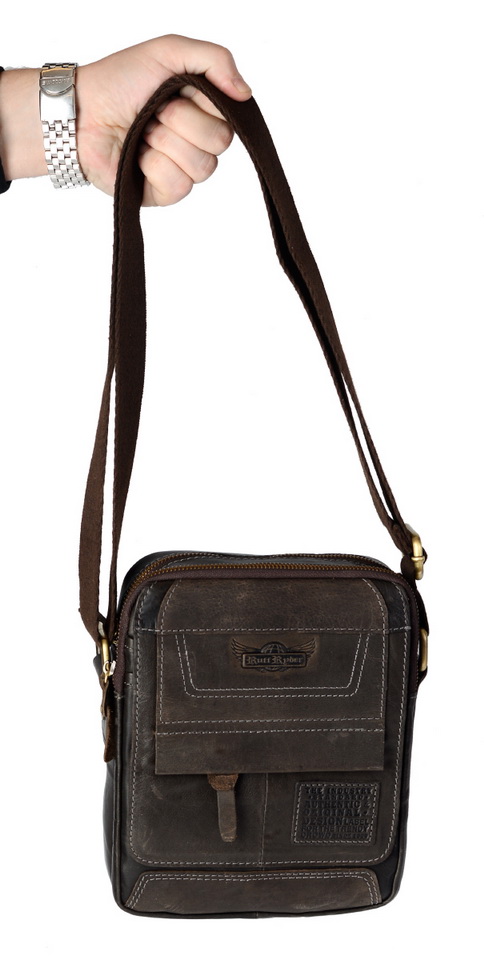 мужская сумка   натуральная кожа ruff ryder австрия