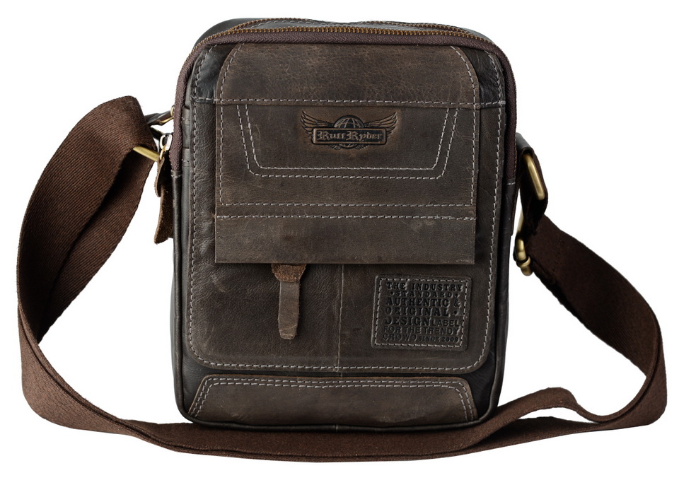 мужская сумка   натуральная кожа ruff ryder австрия