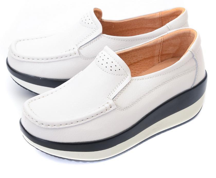 женские мокасины на танкетке натуральная кожа binifoot/bnf тайвань