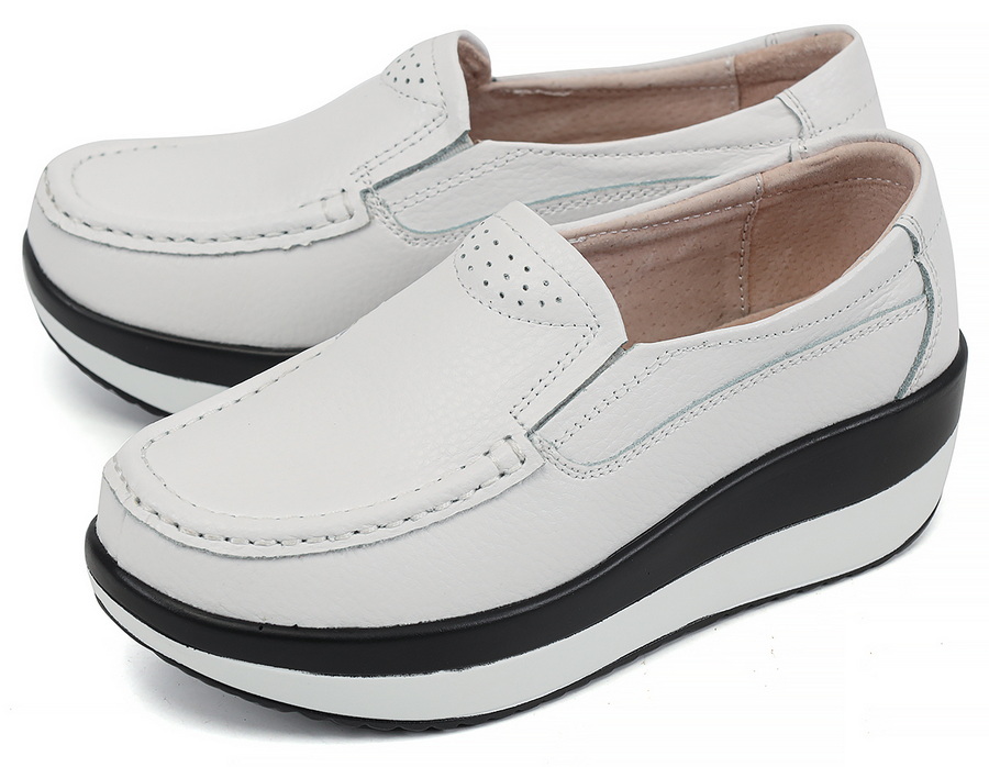 женские мокасины на танкетке натуральная кожа binifoot/bnf тайвань