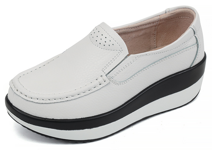 женские мокасины на танкетке натуральная кожа binifoot/bnf тайвань