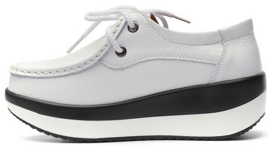 женские мокасины на танкетке натуральная кожа binifoot/bnf тайвань