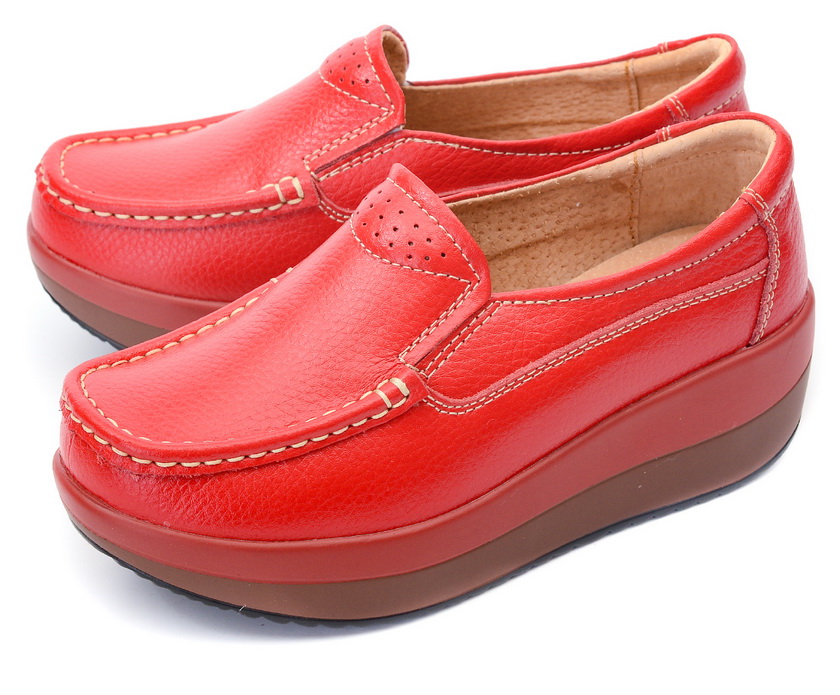 женские мокасины на танкетке натуральная кожа binifoot тайвань