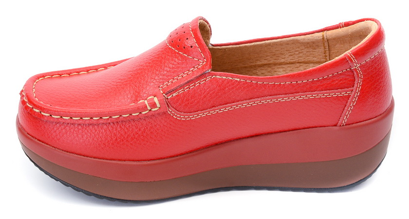 женские мокасины на танкетке натуральная кожа binifoot тайвань