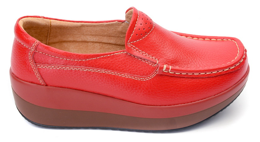 женские мокасины на танкетке натуральная кожа binifoot тайвань