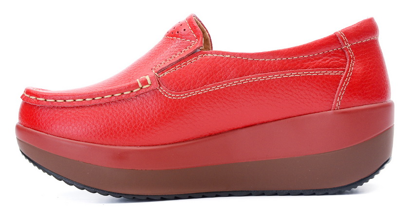 женские мокасины на танкетке натуральная кожа binifoot тайвань