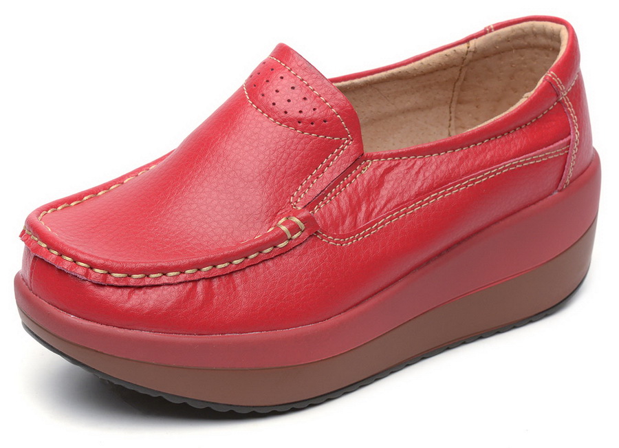 женские мокасины на танкетке натуральная кожа binifoot тайвань