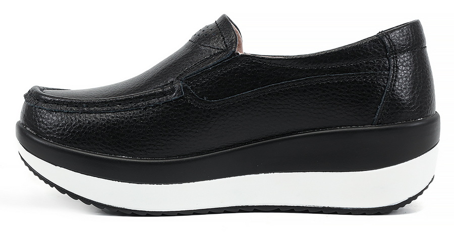 женские мокасины на танкетке натуральная кожа bnf тайвань