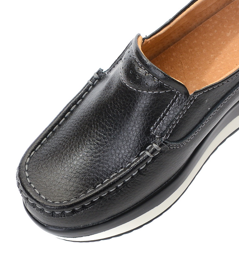 женские мокасины на танкетке натуральная кожа bnf тайвань