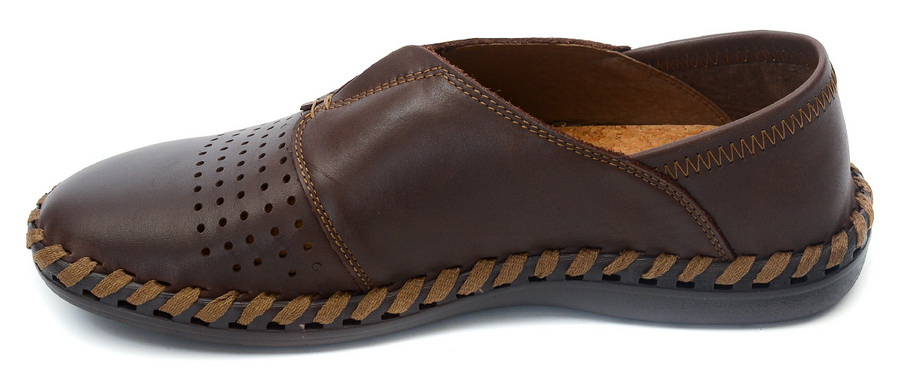 мокасины мужские с перфорацией натуральная кожа gugu германия