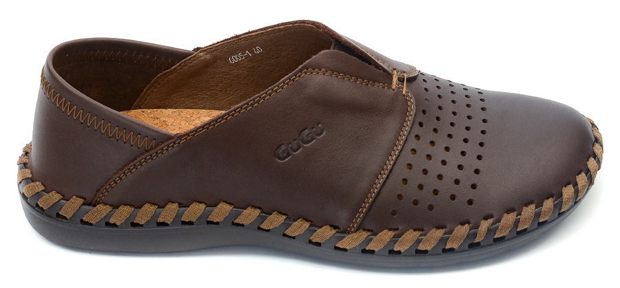 мокасины мужские с перфорацией натуральная кожа gugu германия