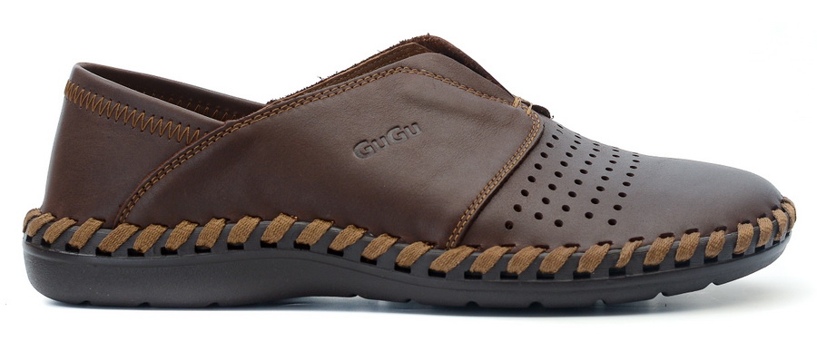 мокасины мужские с перфорацией натуральная кожа gugu германия