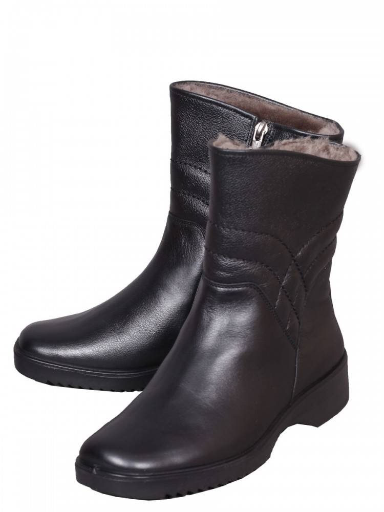 женские ботинки натуральная кожа / натуральный мех марко беларусь