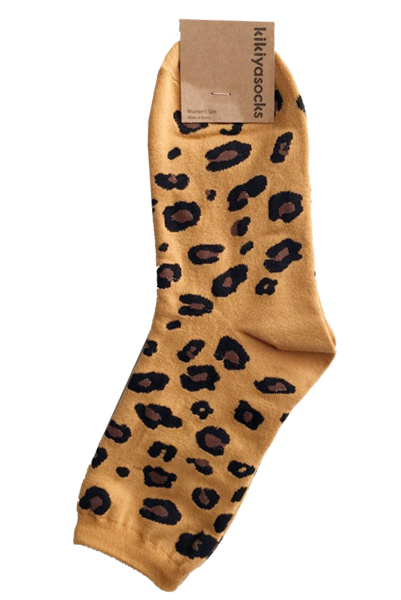 носки женские леопард  kikiyasocks корея