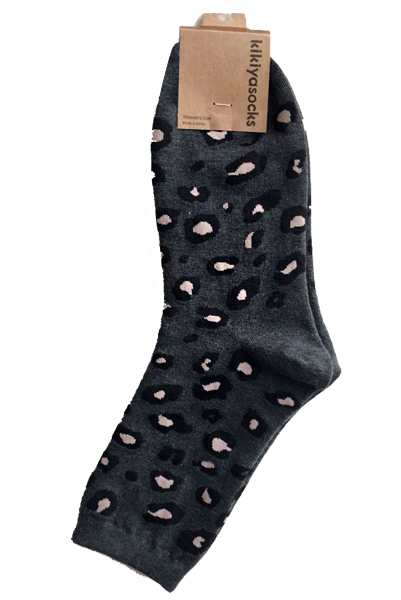 носки женские леопард  kikiyasocks корея