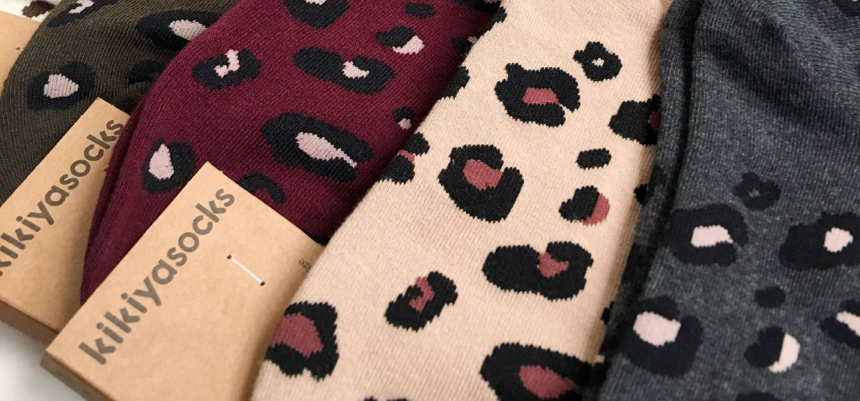 носки женские леопард  kikiyasocks корея