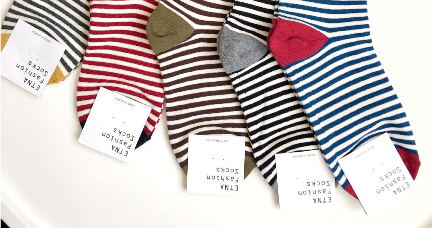 носки женские полоска etna корея