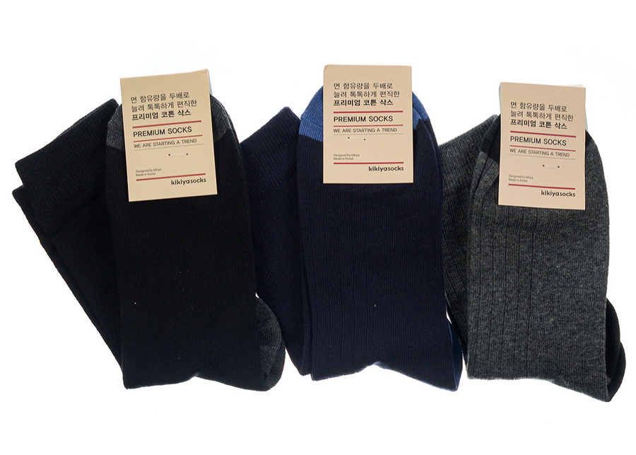 мужские носки  цветная пятка kikiya корея