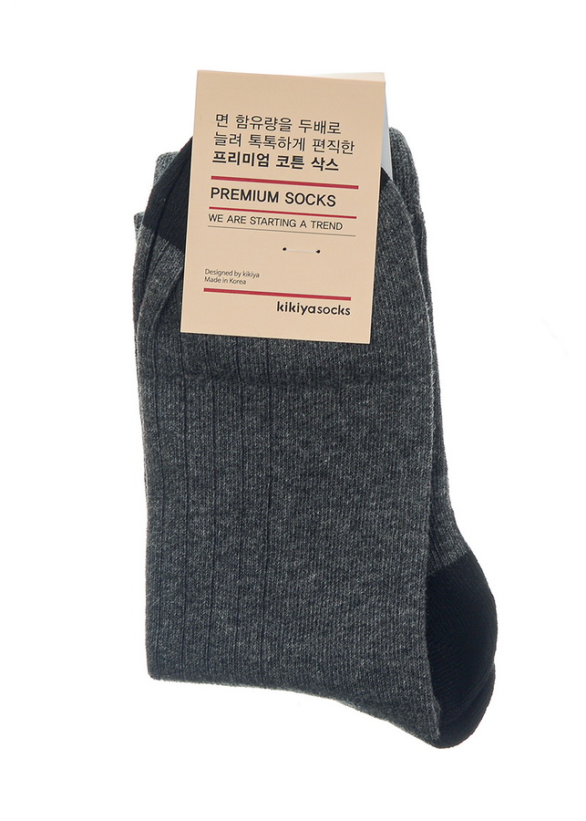 мужские носки  цветная пятка kikiya корея