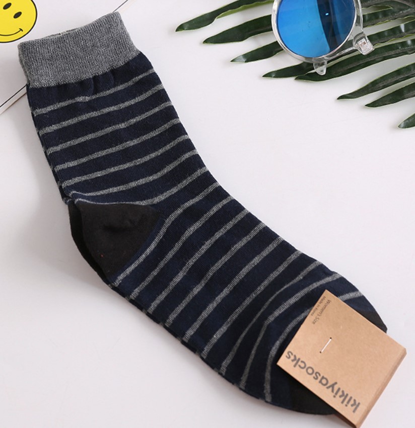 мужские носки  полоса kikiya корея