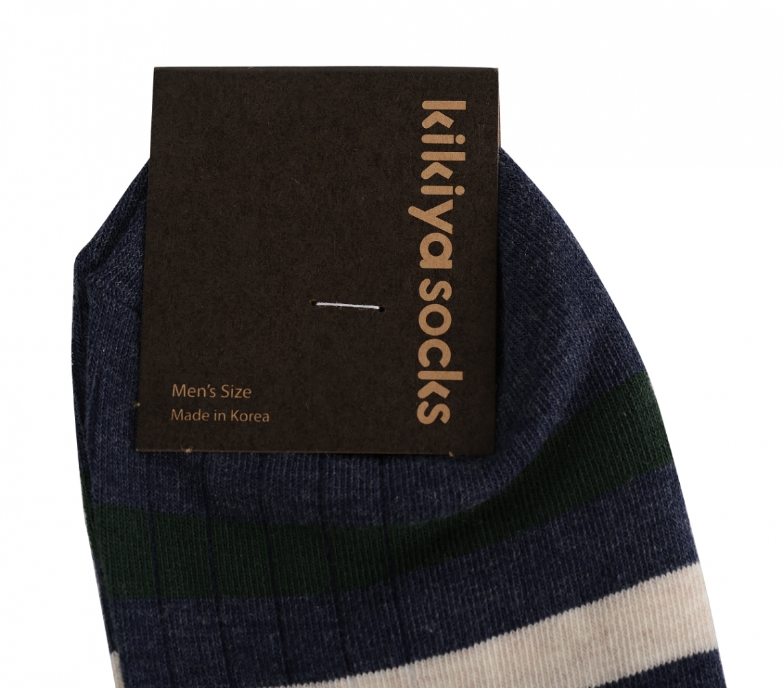 мужские носки  полоса kikiya корея