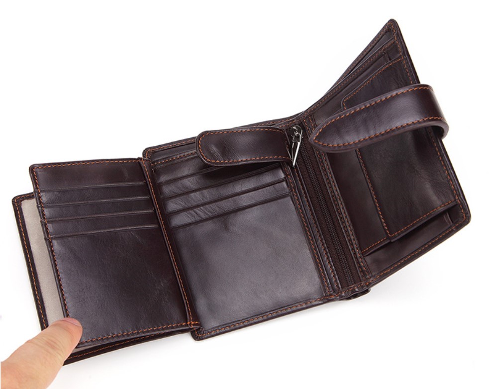 мужской кошелек натуральная кожа корея