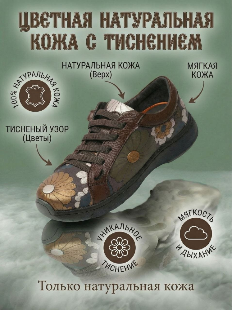 женские кроссовки натуральная кожа gugu германия