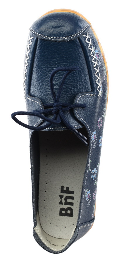 женские мокасины на шнурке натуральная кожа bnf тайвань