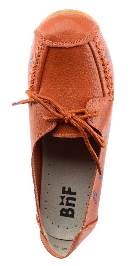 женские мокасины на шнурке натуральная кожа bnf тайвань