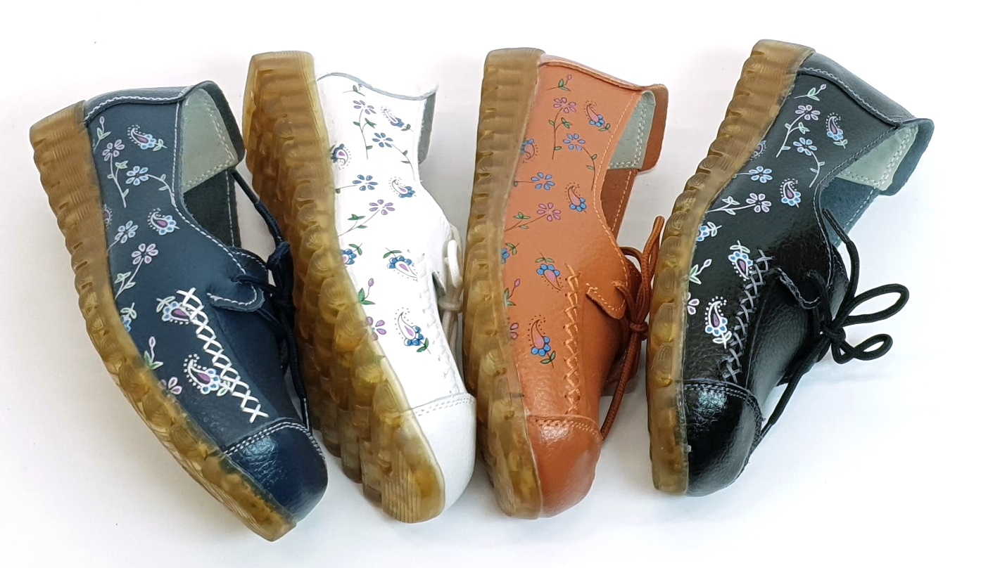 женские мокасины на шнурке натуральная кожа bnf тайвань