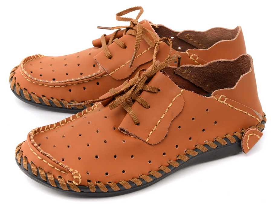 мужские мокасины с перфорацией натуральная кожа gugu германия