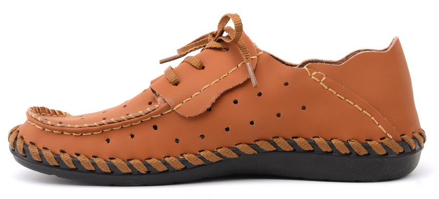 мужские мокасины с перфорацией натуральная кожа gugu германия