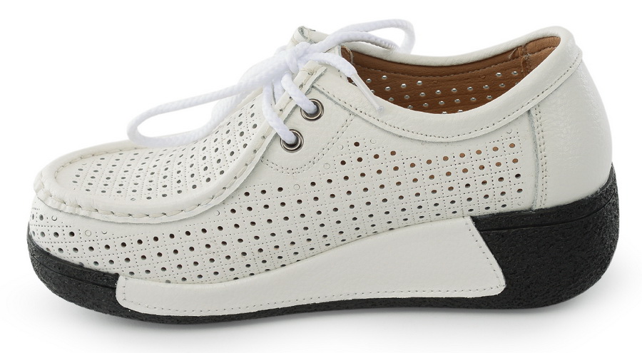 женские мокасины на танкетке натуральная кожа binifoot/bnf тайвань