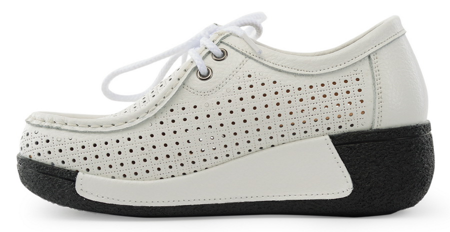 женские мокасины на танкетке натуральная кожа binifoot/bnf тайвань