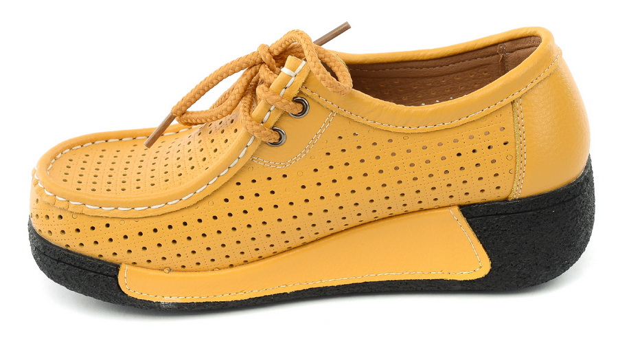 женские мокасины на танкетке натуральная кожа binifoot/bnf тайвань