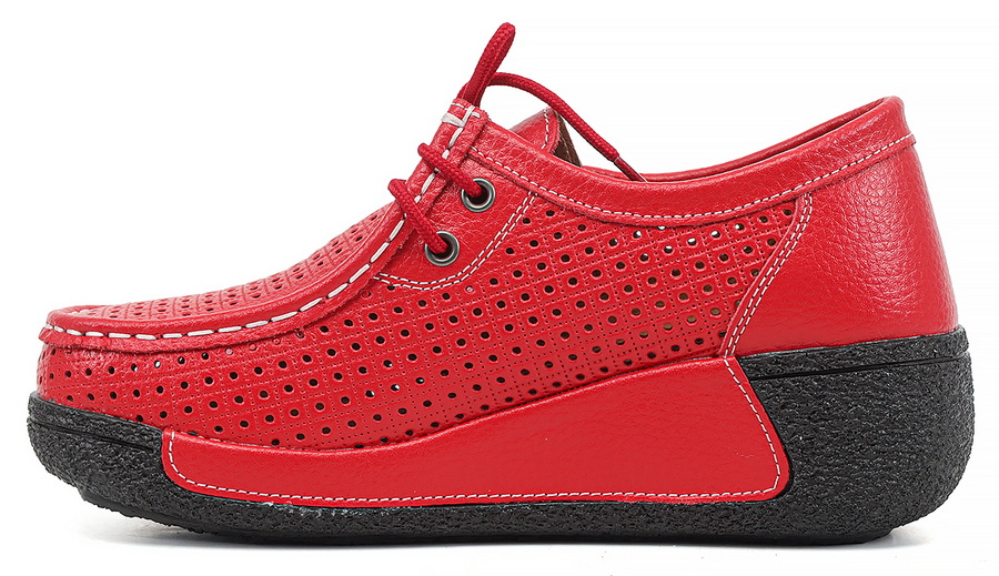 женские мокасины на танкетке натуральная кожа binifoot/bnf тайвань