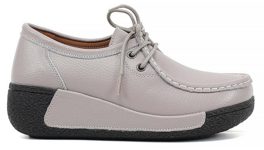 женские мокасины на танкетке натуральная кожа binifoot/bnf тайвань