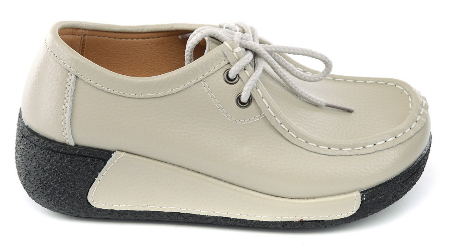 женские мокасины на танкетке натуральная кожа binifoot/bnf тайвань