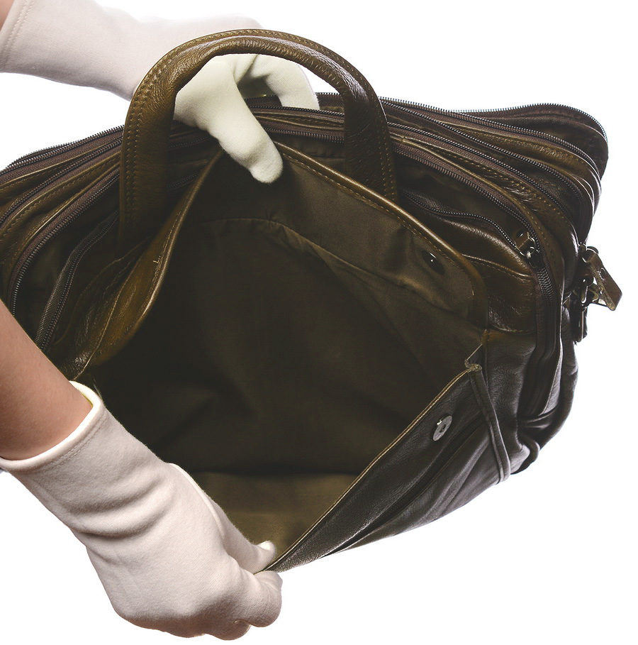 мужской портфель натуральная кожа kiki lok корея