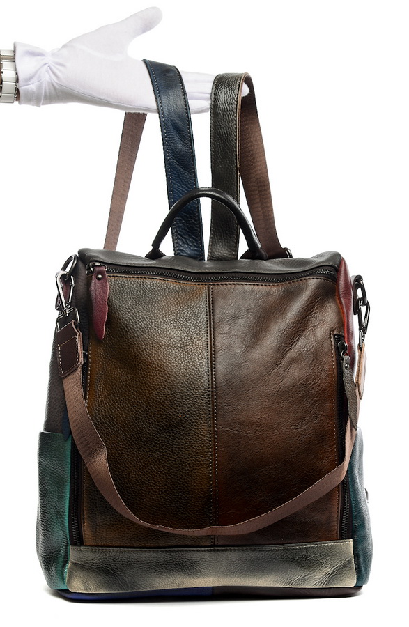 женский рюкзак натуральная кожа kikilok корея