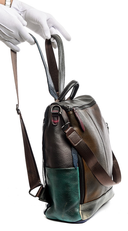 женский рюкзак натуральная кожа kikilok корея