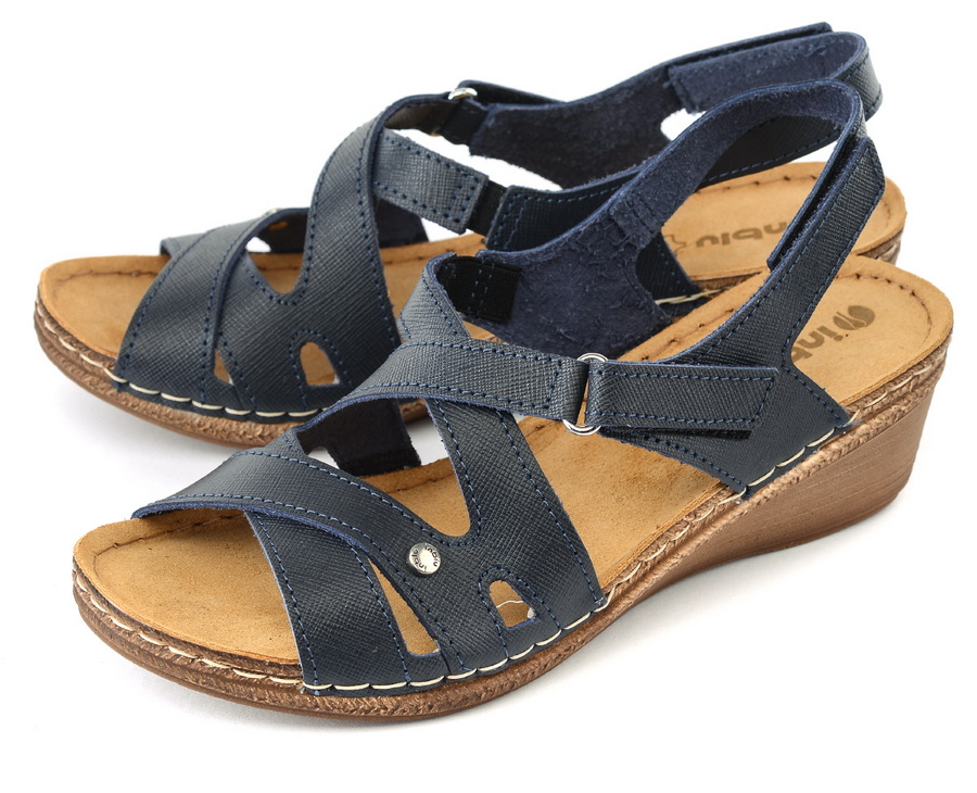 женские босоножки натуральная кожа inblu