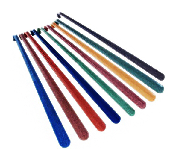 рожок фукс цветной обувной металлический 55 см