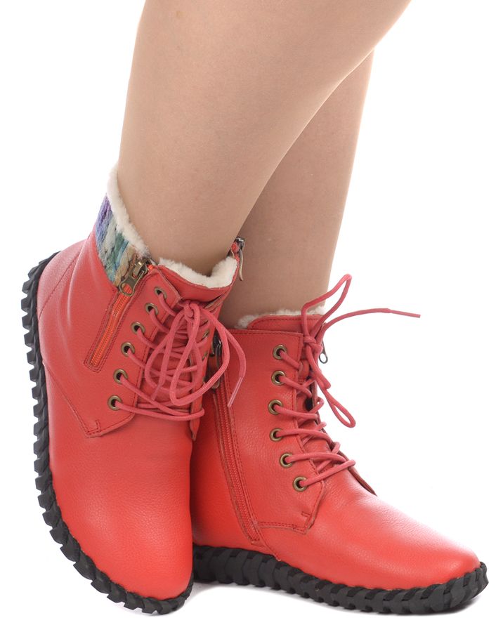 женские ботинки натуральная кожа натуральный мех gugu германия