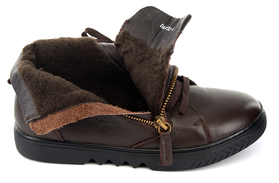 мужские ботинки натуральная кожа / шерсть gugu германия