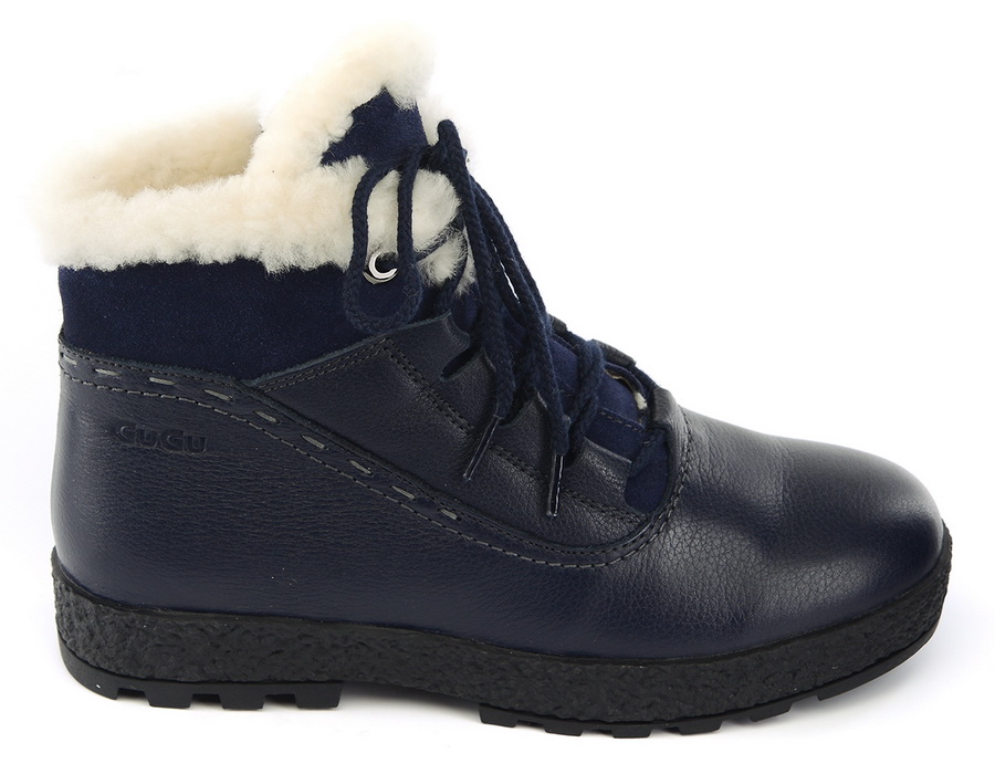 женские ботинки натуральная кожа натуральный мех gugu германия
